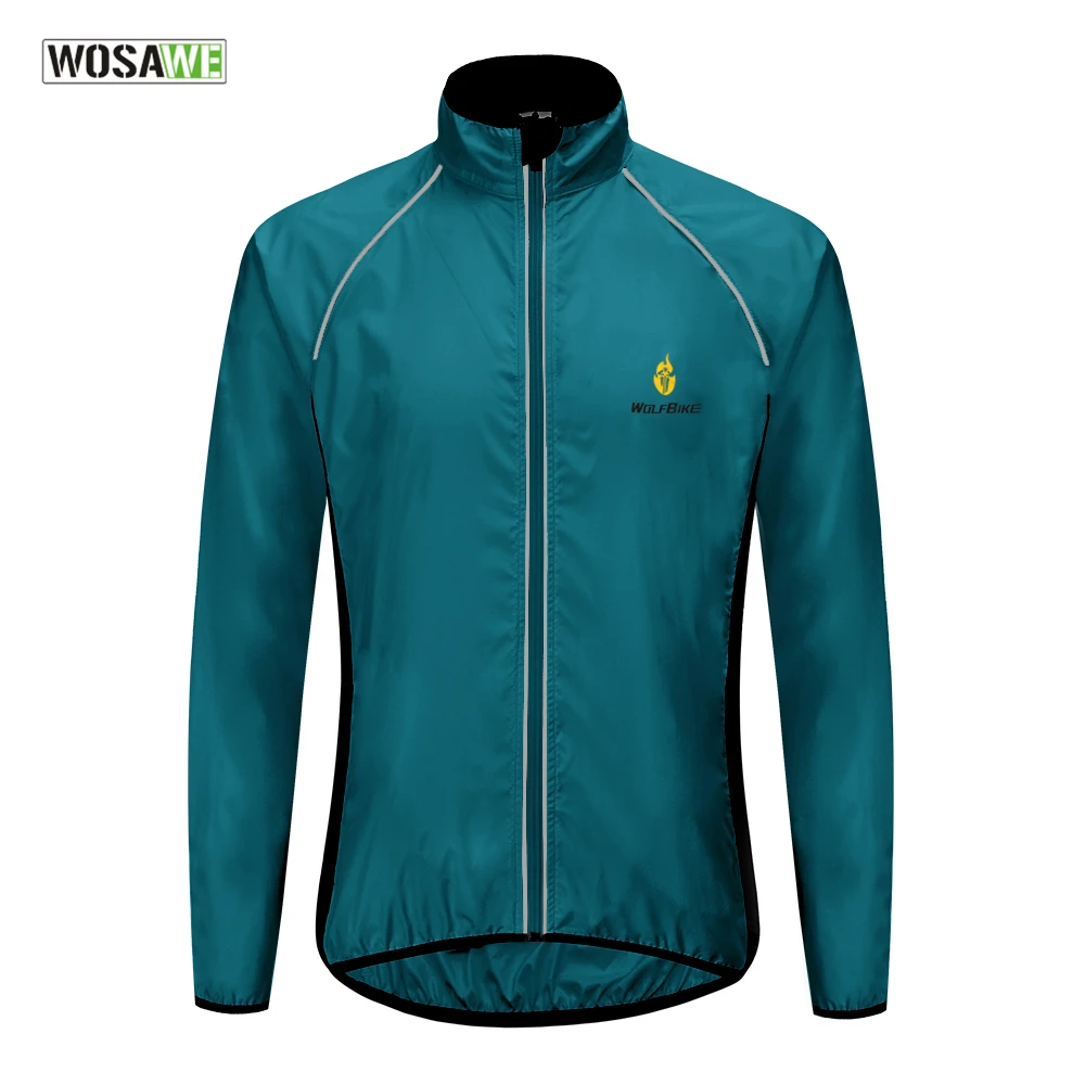 

WOSAWE Ultralight Reflective Men Cycling Jacket Windproof Mountain Bike MTB Wind Jacket Running Riding Bicycle Windbreaker