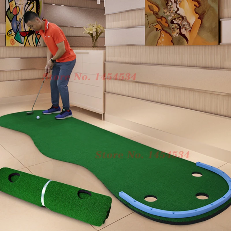 pgm-manta-para-pratica-de-golfe-exercitador-indoor-para-golfe-mini-treinador-verde-para-familia-kit-de-almofada-portatil