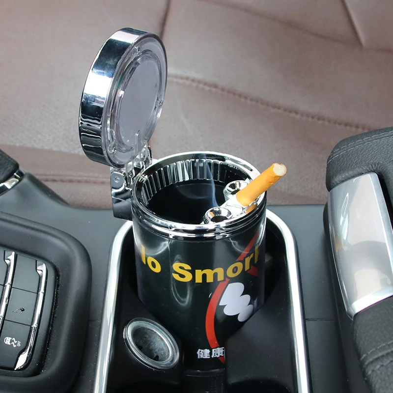 Borzecki Led Car Ashtray With Solar Energy Led Blue Led Advanced Ashtray Ashtray SD-1206