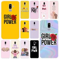 Feminist Girl Power Women Back Silicone Case for Samsung Galaxy J2 Pro J4 Plus J6 J7 Prime J8 2018 J4 Core J3 2016 J5 2017 EU
