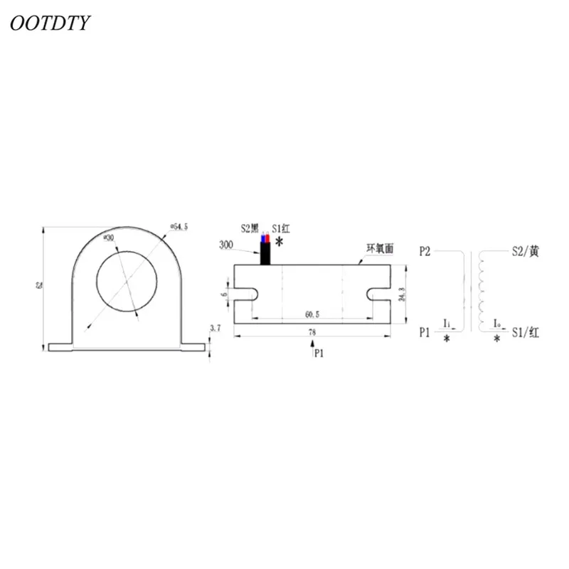 OOTDTY 3 шт./компл. мини 50A/5A 100A/5A трансформаторы переменного тока CTs 0,5 класс