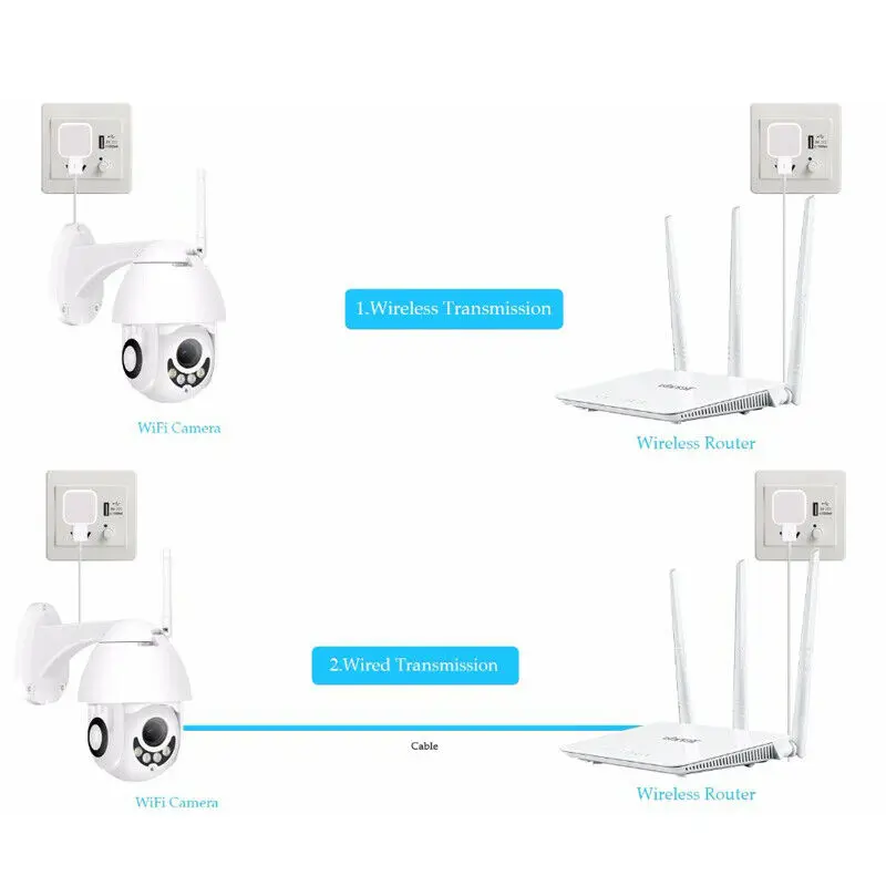 Открытый водонепроницаемый WiFi 1080P HD Безопасности IP ИК камера ночного видения веб-камеры