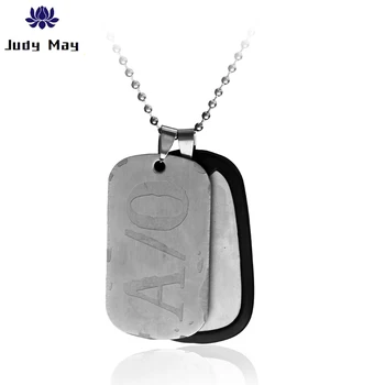 

Gangsta A/0 Dog Tag Nicolas Brown Mercenary Necklace Pendant Gangsta Cosplay Titanium Steel Chain Gangsta A/0 Dog Tag