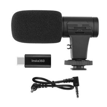 

Insta360 ONE R Orginal Microphone Adapter Kit With Mic Adapters Converter Head Data Cable For Insta 360 ONE R Camera Accessories