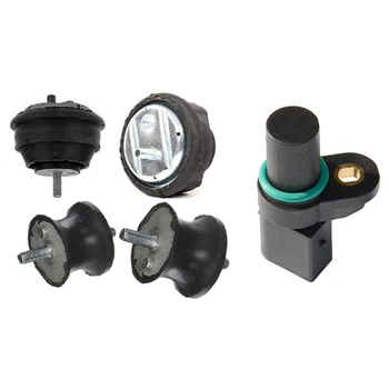 

2 Set Car Accessories: 1 Set Transmission Gearbox Engine Left + Right Mount Set & 1 Pcs Crankshaft Crank Angle Sensor