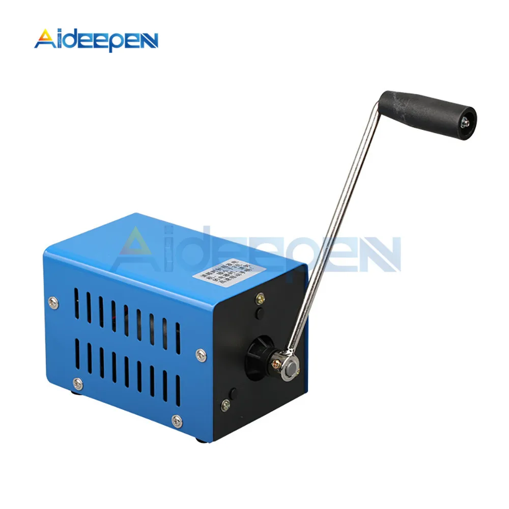 

High Power Charger Portable Emergency Hand Power Hand Crank USB Charging Emergency Survival Blue Hand Crank Generator