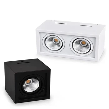 

High quality Surface Mounted 4 azimuth adjustment LED COB Downlights 85-265V 10w 15W 20W 30W LED Ceiling Lamp Spot Light