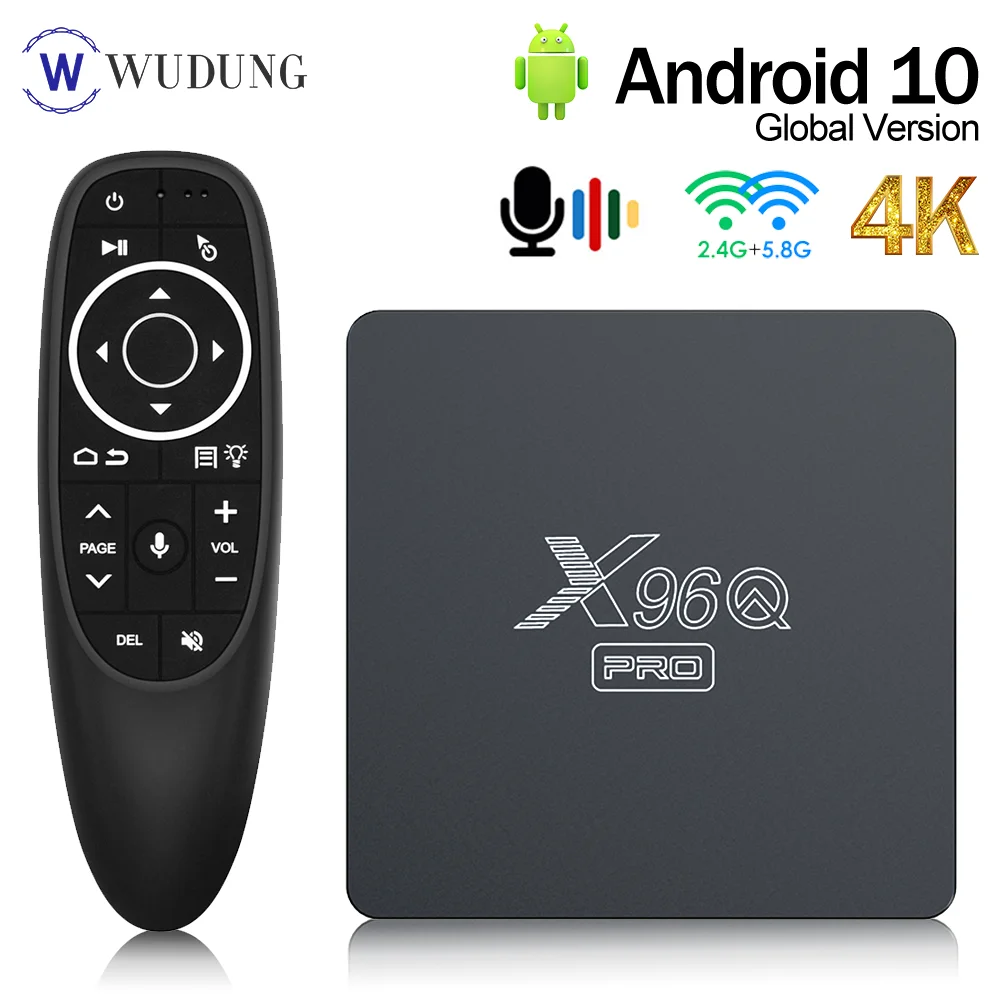 X96Q PRO ТВ BOX Android 10 Allwinner H313 4 ядра 2 г 5G двухъядерный процессор Wi-Fi 4K смарт-медиа-плеер
