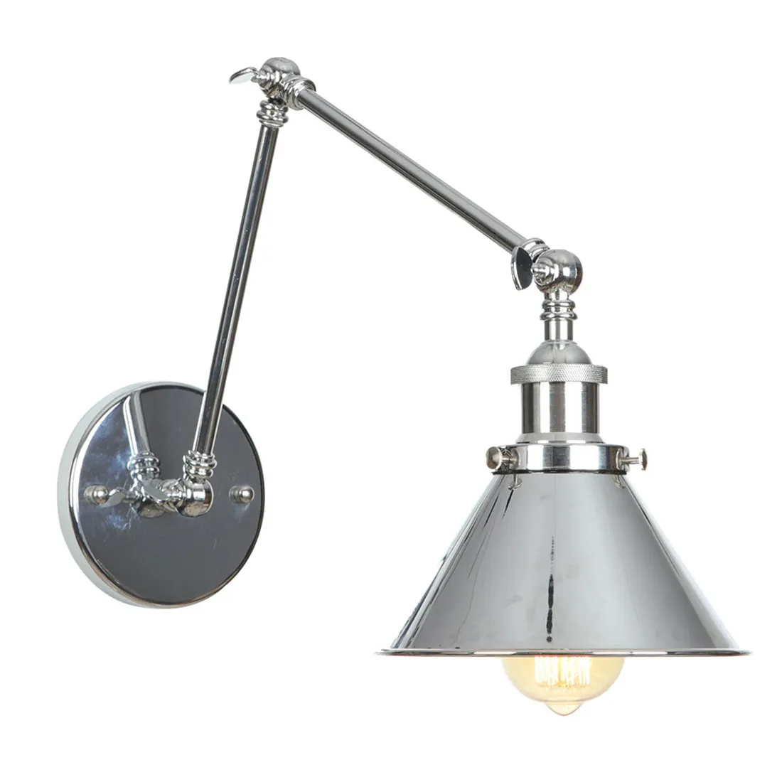 

Europe Style art designer Wall Lamp Vintage Nordic chrome sconce wall lights LED for living room bedroom bathroom