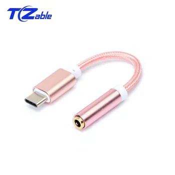 

USB Type-C To 3.5 Jack Earphone Cable Type C To 3.5MMHeadphones Audio Conversion Cables For Huawei10 P20 Pro Mix 2s AUX Cable