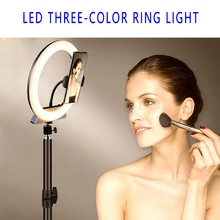 

RGB Led Selfie Ring Lamp with Mobile Holder Dimmable USB for Live Streaming Youtube Tiktok Photographic Lighting Makeup Video