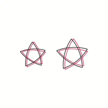 Fashion Double Line Star Waterproof Temporary Tattoo Sticker Arm Leg Fake Tattoo Water Transfer Sticker Men Women