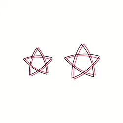 Fashion Double Line Star Waterproof Temporary Tattoo Sticker Arm Leg Fake Tattoo Water Transfer Sticker Men Women