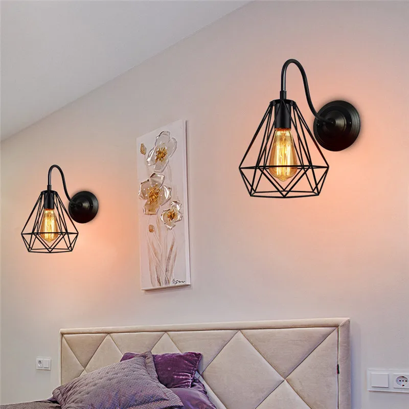 Modern LED Ball Pendant Light Kitchen Acrylic Hanging Bedroom Lamp 2PC Nordic wrought iron retro chandelier #3N06 (3)