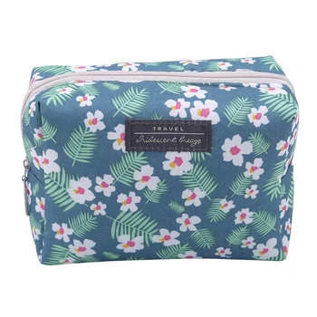 

Toiletry Sweet Floral Zipper Cosmetic Bag Fashion Portable Mini Purse Travel Wash Bag Organizer Beauty Pouch Kit Makeup Pouch