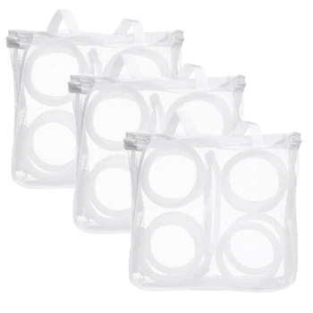 

3 Packs/Set Hanging Dry Sneaker Mesh Laundry Bags Shoes Protect Wash Machine Home Storage Organizer Accessories