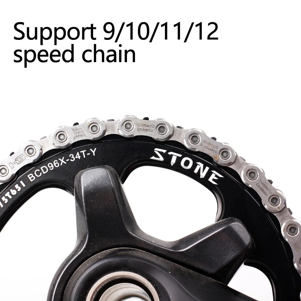 Камень 96 BCD круглая цепь для Shimano M7000 m8000 m9000 30t 32t 34t 36 38 40 44 46 48T MTB велосипед Звездочка зуб пластина 96bcd