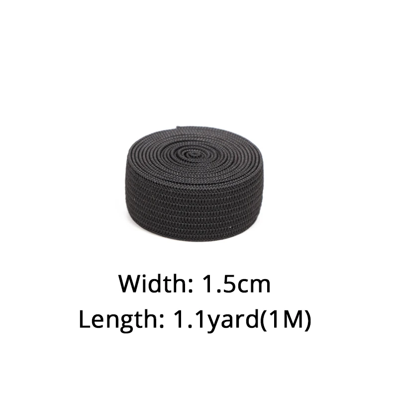 1.5cm width Пояс Эластичная лента для волос парики резинкая лента для шитья нейлоновые ленты 1,5/2,5/3,5/4 см Ширина Сильный Большой плотные эластичные парик Материал - Цвет: 1.5cm width