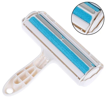 

1pc 2-Way Pet Hair Remover Roller Removing Dog Cat Hair self-cleaning Lint Pet Hair Remover One Hand Operate