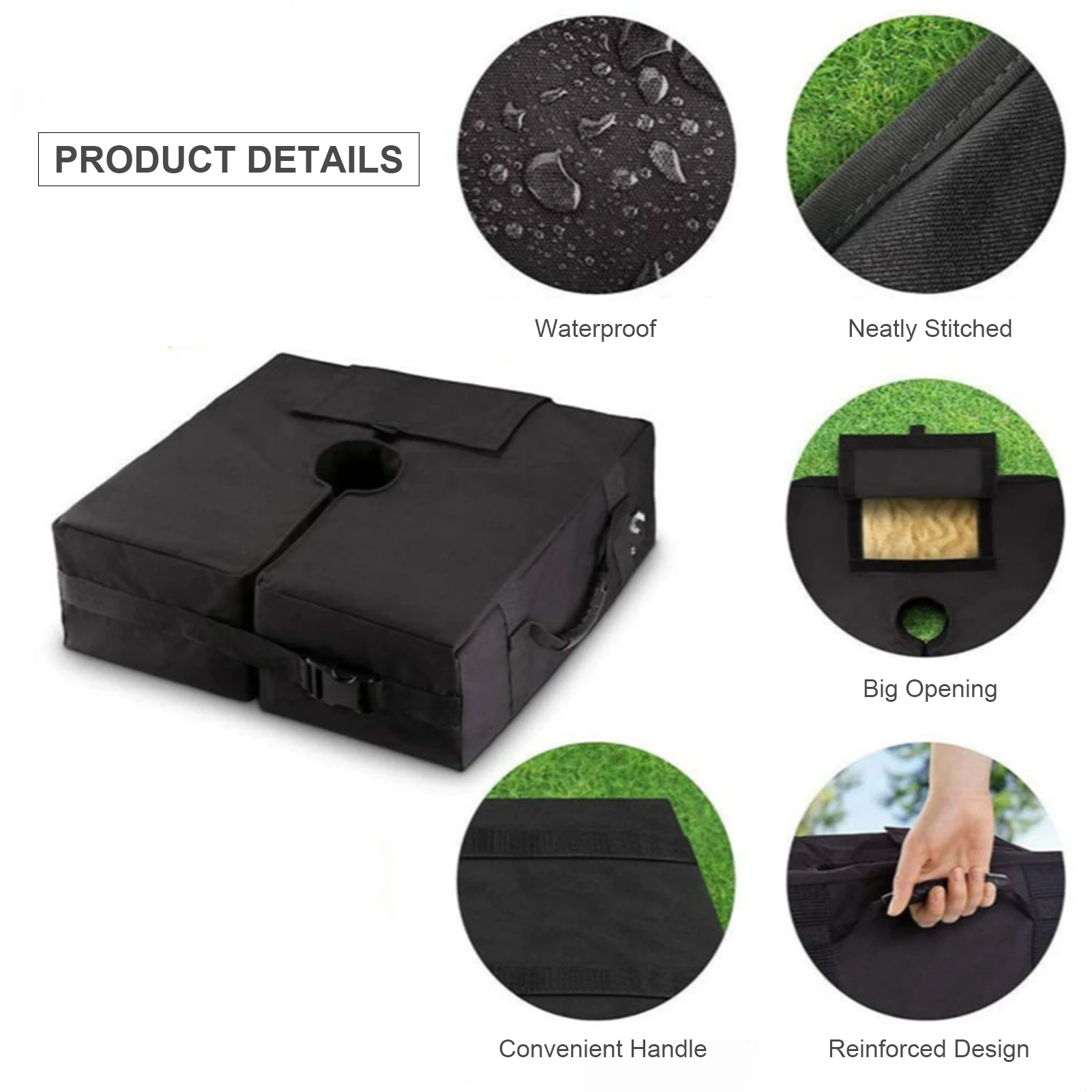 Outdoor Patio Umbrella Base Weight Sand Bag Tent Leg Sandbags Weighted