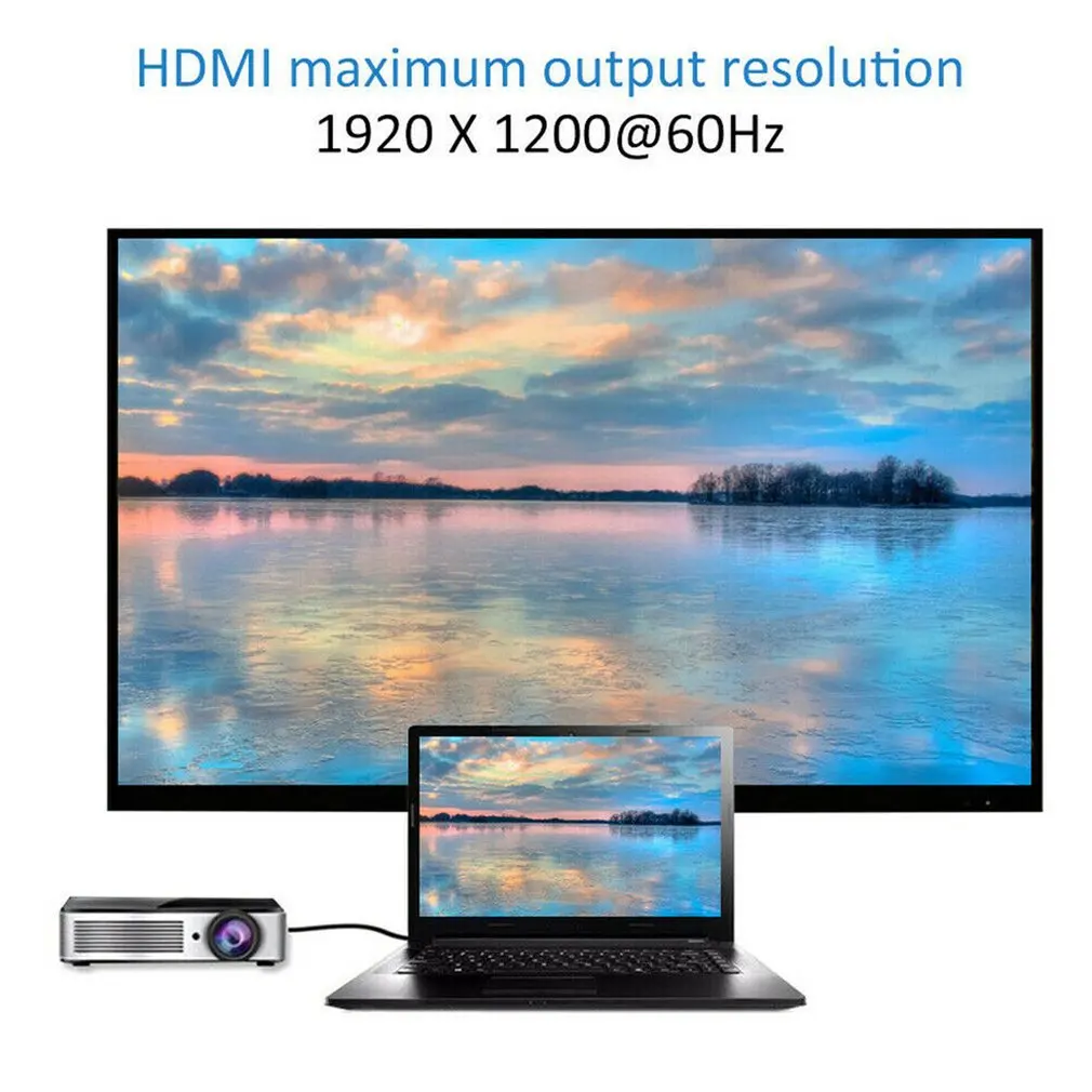 VGA к HDMI адаптер с аудио мужской VGA к женскому HDMI конвертер ноутбук к телевизору для ПК ноутбук VGA к HDMI