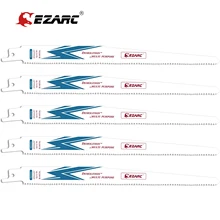 Ezarc 5 pces reciprocating lâmina de serra bi metal cobalto sabre lâminas de serra para multi uso 225mm/9 Polegada 10/14tpi r925dg (pacote 5)