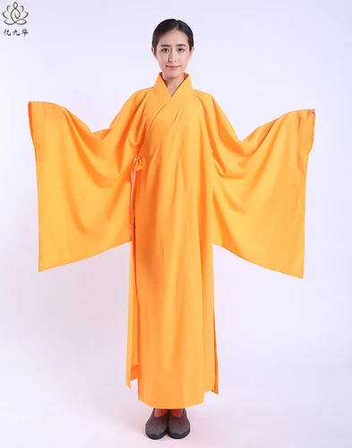 Медитация дзэн Шаолинь Hanfu Китайская традиционная Костюмы s для костюм монаха буддийская одежда костюм священника даосизм Тибетский одежда - Цвет: Yellow