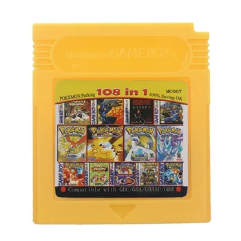 

For Nintendo GBC Video Game Cartridge Console Card 108 In 1 Compilation English Language Version