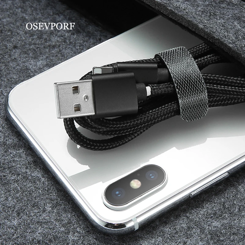

14cm Cable Organizer Holder Wire Winder Earphone Mouse Cord Clip Aux USB Cable Management Protector for iPhone 11 X 7 Wholesale