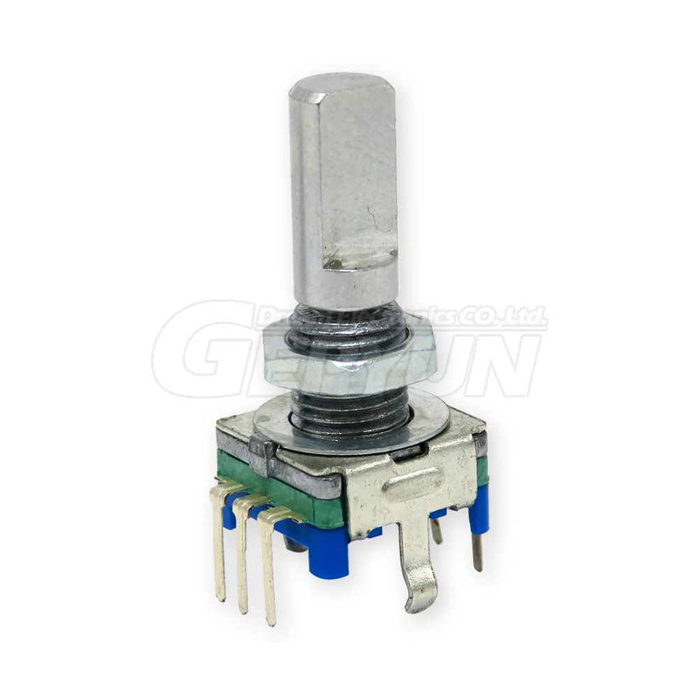 20 Position 360 Degree Rotary Encoder EC11 w Push Button 5Pin Handle Long 15/20MM With A Built In Push Button Switch 5PCS/LOT rotary encoder module