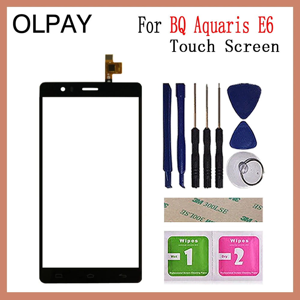 OLPAY для BQ Aquaris E5 4G HD FHD сенсорный экран дигитайзер для BQ Aquaris E6 FHD Сенсорная панель Сенсорный экран сенсор переднее стекло