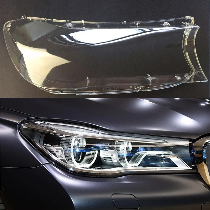 Для BMW 7 серии G11 G12 730 740 760 2017 2018 передние фары стеклянная маска крышка лампы