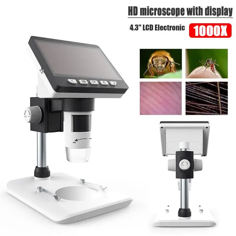 

1080P Screen Microscope Digital Microscope Electron Microscope Photos Waterproof Mobile Phones Inspection Portable Durable