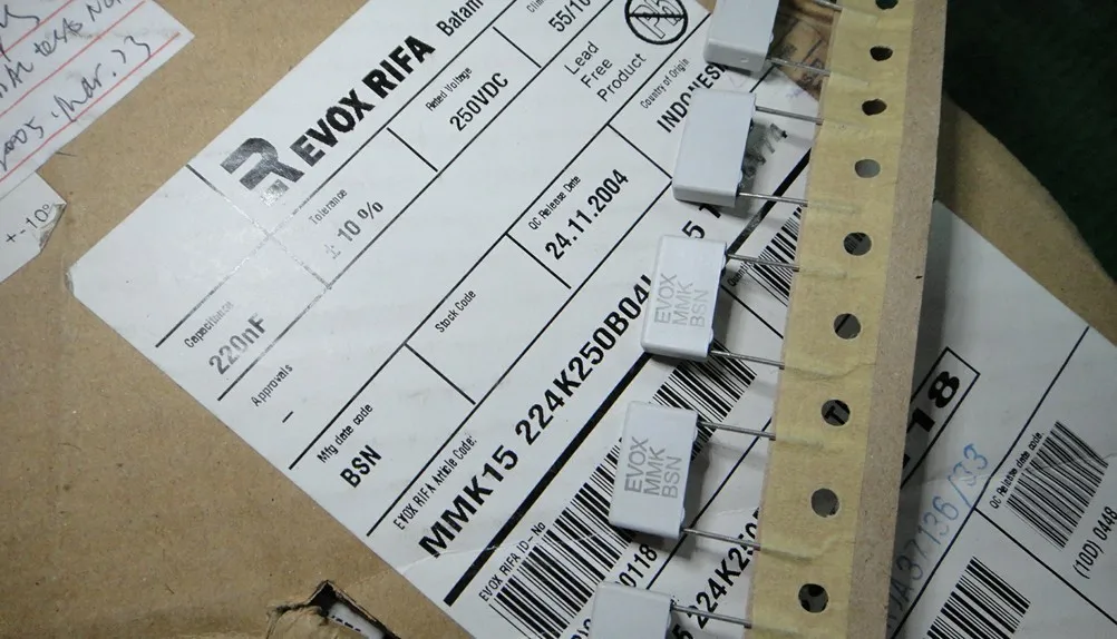 50 шт. RIFA EVOX MMK15 0,22 мкФ/250 V 220NF u22 224 пленочный конденсатор