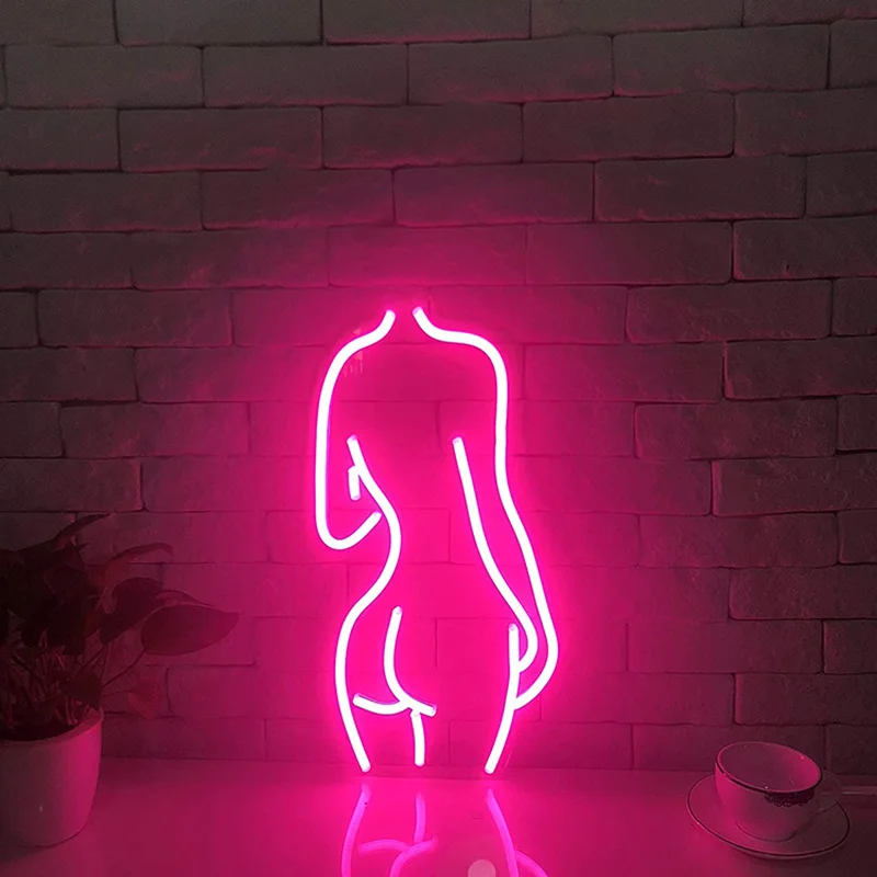 New Leg Lifts Girl Neon Sign Acrylic Gift Light Lamp Bar Wall Decor 20"