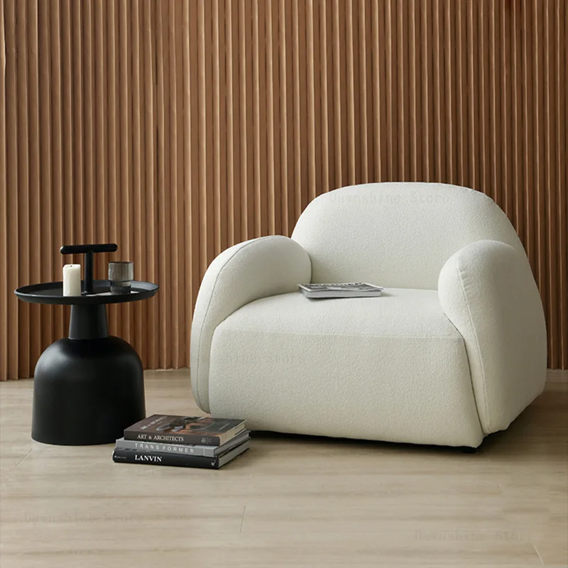 Scandinavian Design Simple Lazy Sofa Chair Single Casual Light Luxury Net Red Bedroom Small |