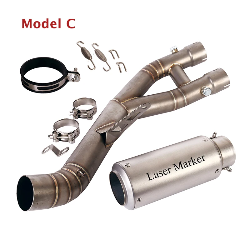 For Yamaha YZF R1 2015-2020 Motorcycle Modified System 60mm Exhaust Tips Muffler Tube Mid Link Pipe - Image 4