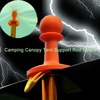 

4 Pack Lightning Proof Cap Tent Poles Tent Poles Lightning Protector Tent Tarp Grabbers for Camping Hiking Backpacker