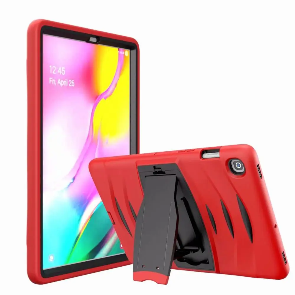 Чехол для Samsung Galaxy Tab S5e 10,5 T720 T725 ударопрочный армированный сверхмощный силиконовый Твердый защитный чехол+ ручка
