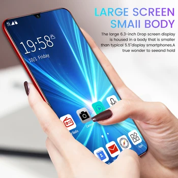 

R20 1GB+16GB Smartphone Android 3G Cellphones Global Version 6.3 Inch Dual Sim Unlocked Mobile Phone Water Drop Screen