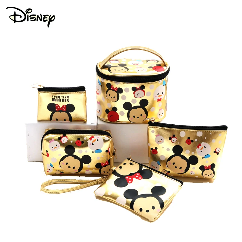 Disney Original Mickey Minnie Female Makeup Hand Bag Cartoon Travel