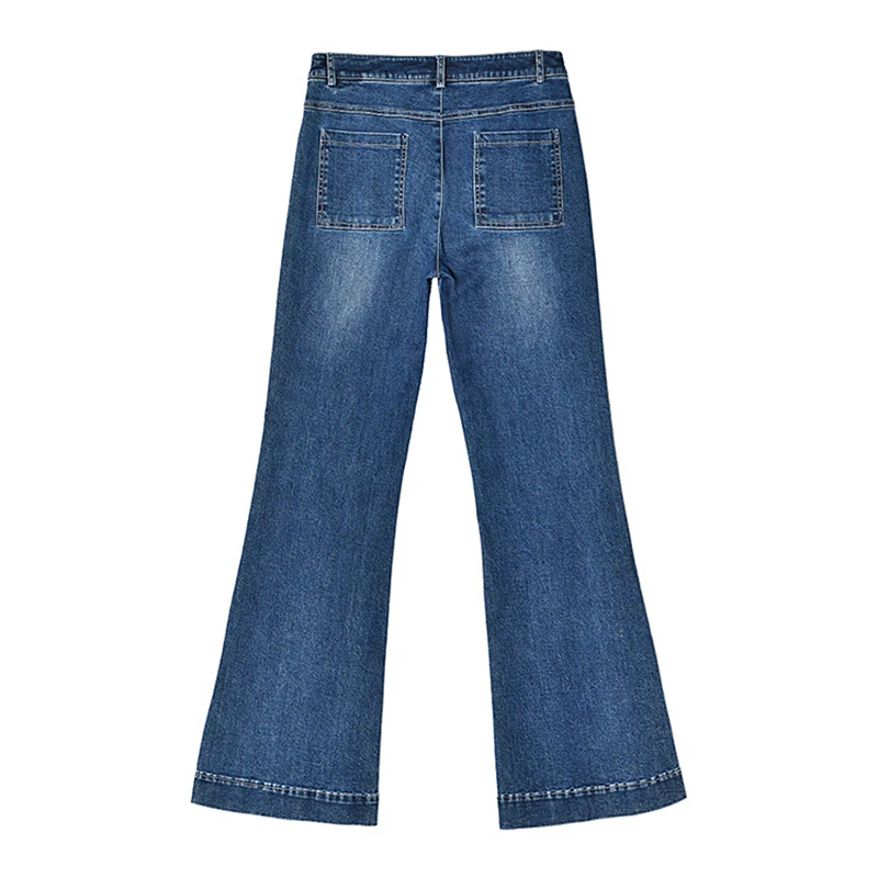 Осень и зима новые микро-эластичные Стрейчевые тонкие ретро джинсы с высокой талией женские Осенние повседневные офисные женские джинсы K105