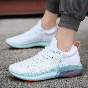 

Mesh sports shoes men 2020 new breathable summer tide shoes full palm air cushion particle shock absorption running shoes tennis
