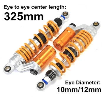 

Universal 325mm 12.79" 12mm 10mm Motorcycle Air Shock Absorber Rear Suspension For Yamaha Motors Scooter ATV Quad D30