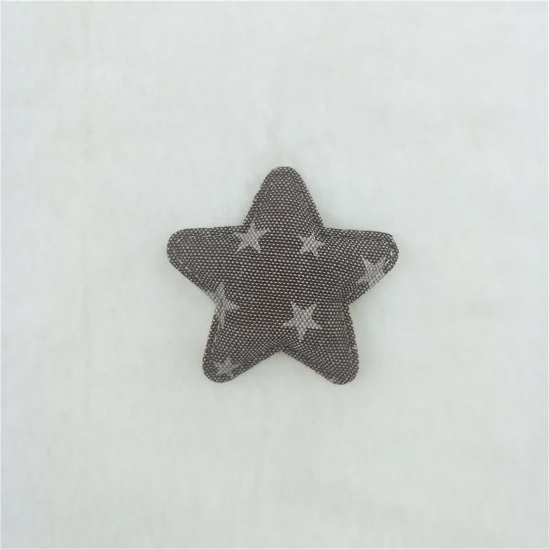 coffee star 40 шт./лот, многостильные мягкие аппликации для девочек, аксессуары для волос, DIY нашивки для детей для одежды, стикер для рукоделия, DIY Украшение для волос - Цвет: coffee star