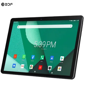 Tableta de 10,1 pulgadas con Android 9,0, Octa Core, Google Play, 3g, 4g, llamada telefónica LTE, GPS, WiFi, Bluetooth, cristal templado de 10 pulgadas