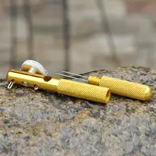 Hook Aluminum Alloy Tool Fishing Line Knotter Fishhooks Tie Device Sub-line Tier Small Hooks Outdoor Fishing Tools Fishing Acces