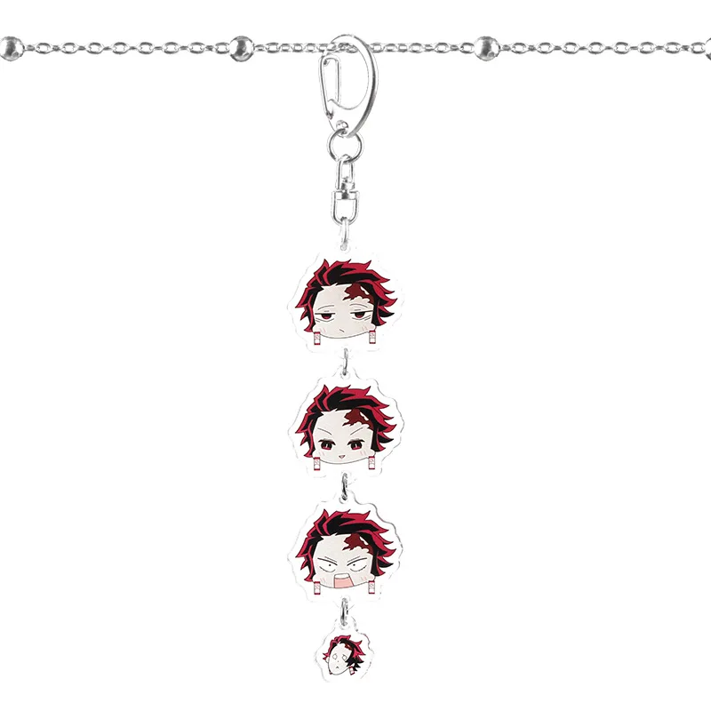 Аниме Demon Slayer Kimetsu no Yaiba брелок Kamado Nezuko Kamado-Tanjirou Agatsuma Zenitsu Hashibira Inosukekey цепи 2020 |