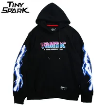 Мужская толстовка с капюшоном в стиле хип-хоп, крутая молния, 3D принт, Харадзюку, уличная Толстовка в стиле хип-хоп, повседневный черный пуловер, хлопок, Весна