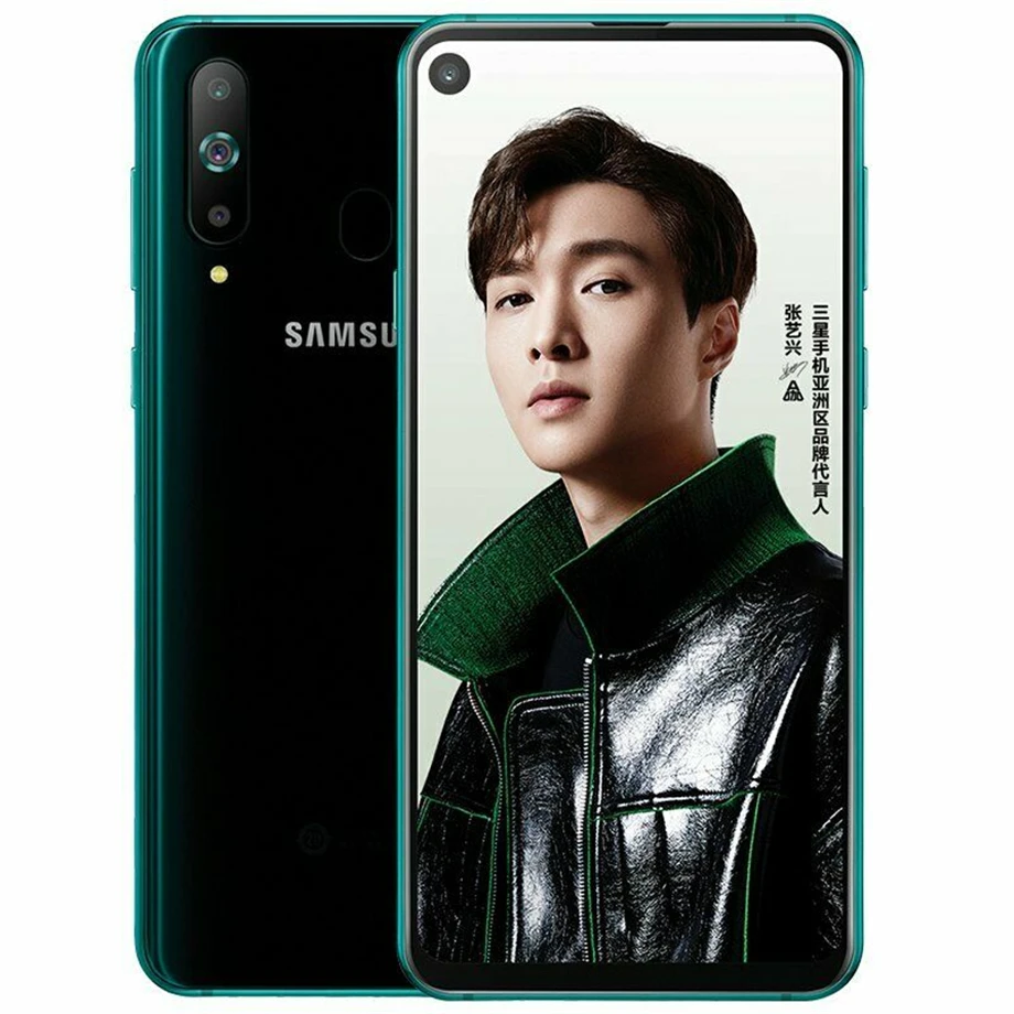 Black Samsung Galaxy A8s G8870, две sim-карты, четыре ядра, 6,4 дюйма, 4 камеры, 6 ГБ ОЗУ, 128 Гб ПЗУ, мобильный телефон Snapdragon 710, NFC - Цвет: Black